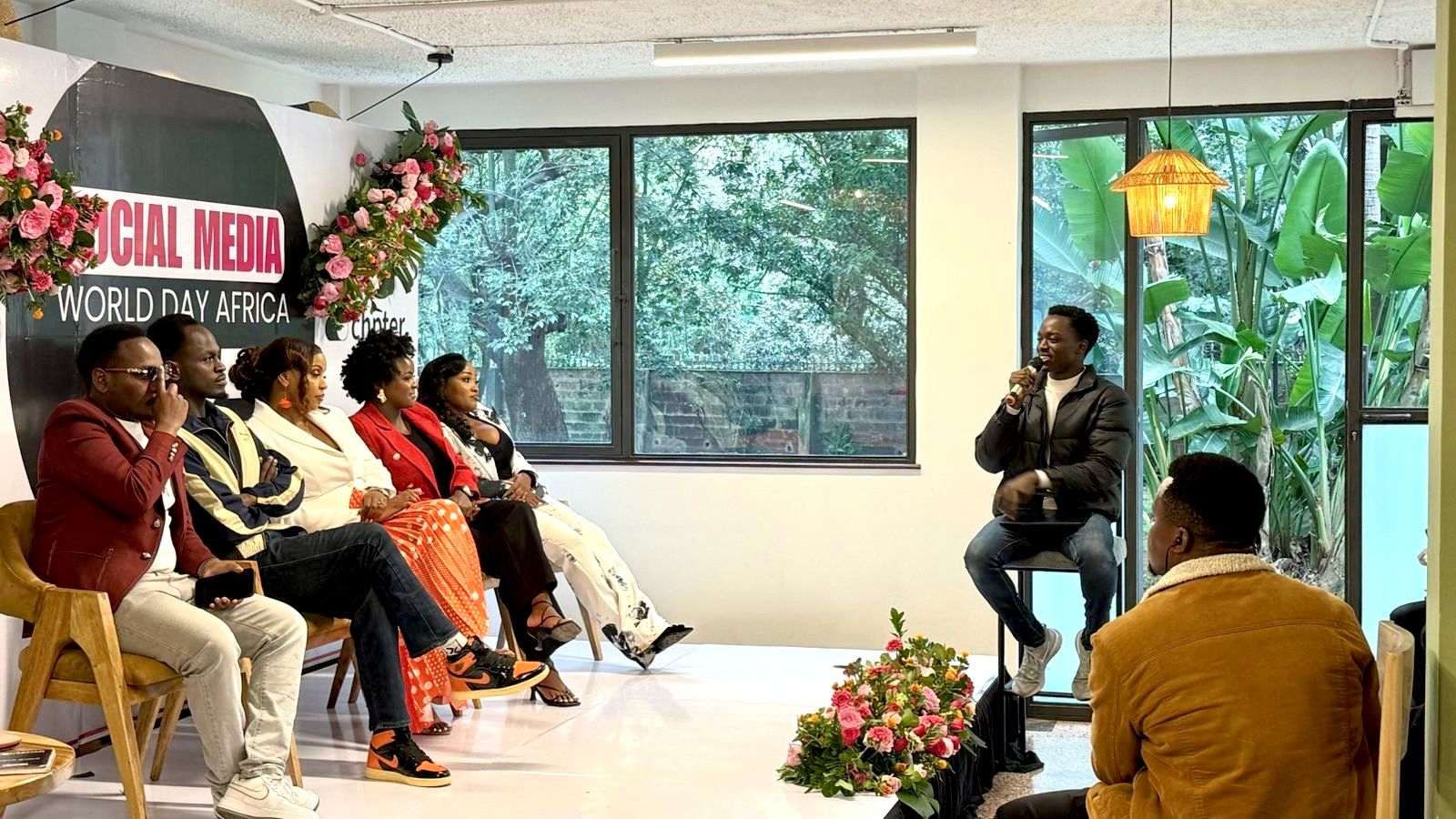 Dane Studio on a panel at Social Media World Day Africa